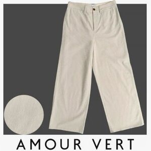 NWT Amour Vert Women’s Wide legged corduroy pants, 100% organic cotton